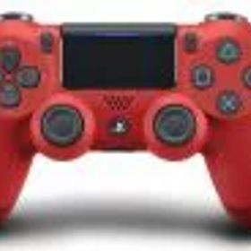 【中古】 ワイヤレスコントローラー（DUALSHOCK 4） マグマ・レッド／周辺機器