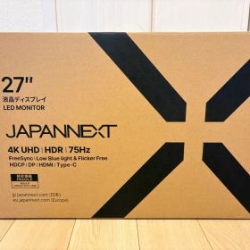 美品JAPANNEXT 27インチ4KモニターJN-i27U-C6