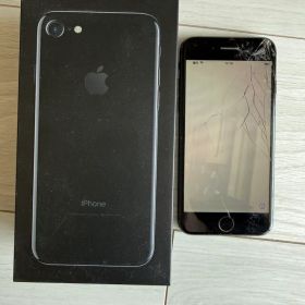 iPhone 7 128GB ブラック 画面割れあり 本体のみ 箱あり