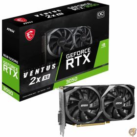【最大1000円クーポン】MSI GeForce RTX 3050 VENTUS 2X XS 8G OC 2スロット/205mmサイズ 省スペース グラフィックスカード VD8472