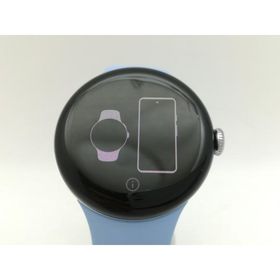 【中古】Google Pixel Watch2 Bluetooth/Wi-Fiモデル PolishedSilverアルミケース/Bayアクティブバンド【神戸】保証期間１ヶ月【ランクC】