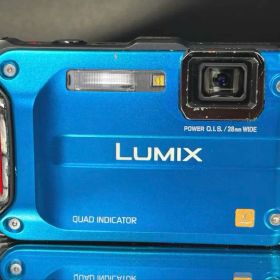 【動作品】パナソニック LUMIX DMC-FT3 ブルー 防水デジカメ