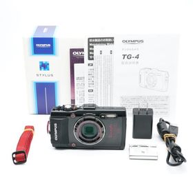 新品級 OLYMPUS オリンパス STYLUS TG-4 ブラック あると嬉しい元箱・取説・純正ストラップ付！