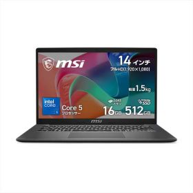 MSI ビジネスノートパソコン Modern-14-F1MXG-5544JP 薄型 軽量 14インチ フルHD 60Hz/Core 5 プロセッサー 120U/インテル グラフィックス/16GB/SSD 512GB/Windows 11 Home アプライド専売モデル 4711377424356