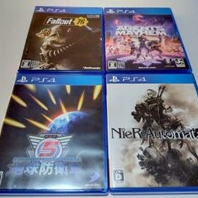 PS4 ソフト 4本セット ニーアオートマタ 地球防衛軍5 エージェンツオブメイヘム フォールアウト76