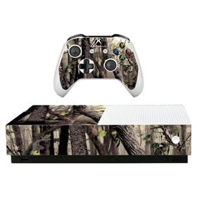 MightySkins Skin for Microsoft Xbox One S All-Digital Edition - Tree Camo | Protective, Durable, and Unique Vinyl Decal wrap Cover | Easy to Apply, Re