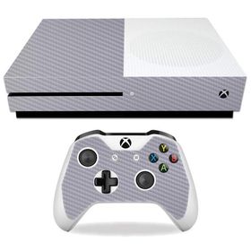 MightySkins Carbon Fiber Skin for Microsoft Xbox One S - Gray | Protective, Durable Textured Carbon Fiber Finish | Easy to Apply, Remove, and Change S