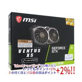 【中古】MSI製グラボ GeForce GTX 1660 SUPER VENTUS XS PCIExp 6GB 元箱あり