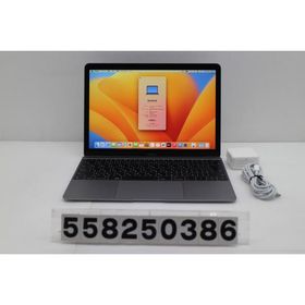 ノートパソコン Apple MacBook Retina 12in 2017 A1534 スペースグレイ Core m3 7Y32 1.2GHz/8GB/256GB/12W/WQXGA(2304x1440) 画面キズあり