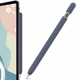 超薄型 Apple Pencil (USB-C) シリコン保護ケース 滑り止め Apple Pencil (USB-C) 2023のみに適用 (単色1本, ネイビー)