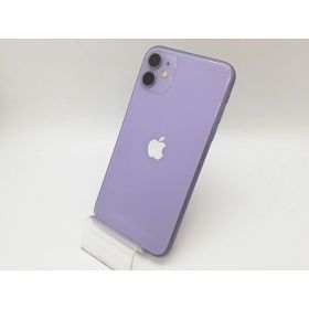 【中古】Apple au 【SIMロック解除済み】 iPhone 11 64GB パープル MWLX2J/A【アリオ倉敷】保証期間1ヶ月【ランクC】