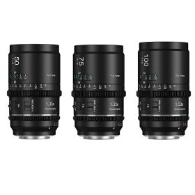 SIRUI Astra アナモルフィック シネレンズ 3本セット 1.33x オートフォーカス フルサイズ対応 Lマウント LUMIX DCシリーズ・SIGMA fp/fp L・Leica SL ブルーフレア(AST-3S-LN)