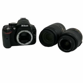 【中古】 Nikon D5200 ダブルズームキット DX AF-S NIKKOR 18-55mm/55-300mm VR ニコン 一眼レフカメラ 中古 B10985289