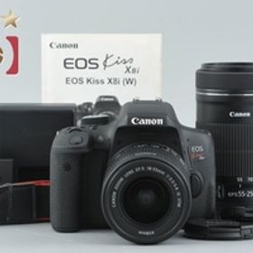 【中古】Canon キヤノン EOS Kiss X8i ダブルズームキット シャッター回数僅少