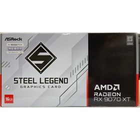 中古 グラフィックボード ASRock AMD Radeon RX 9070 XT Steel Legend 16GB RX9070XT SL 16G 16GB/GDDR6/HDMIｘ1 DPx3