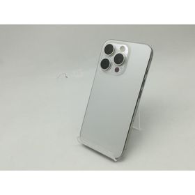 【中古】Apple docomo 【SIMフリー】 iPhone 15 Pro 128GB ホワイトチタニウム MTU83J/A【広島】保証期間１ヶ月【ランクB】