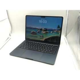 【中古】Apple MacBook Air 13インチ (M4,2025) M4(CPU:10C/GPU:8C) 16GB/256GB ミッドナイト MW123J/A【広島】保証期間１ヶ月【ランクA】