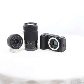 〔中古〕SONY(ソニー) VLOGCAM ZV-E10 II ダブルズームレンズキット ブラック ZV-E10M2X B〔262-ud〕