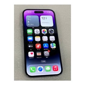 中古 Apple iPhone14 Pro 256GB ディープパープル MQ1E3J／A SIMフリー