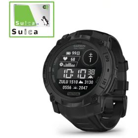【エントリーで最大2万ポイント当たる｜6/25まで】 GARMIN｜ガーミン Instinct 3 Dual Power （インスティンクト スリー デュアル パワー）50mm Tactical GPSスマートウォッチ GARMIN（ガーミン） Black 010-02935-80【Suica対応】
