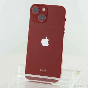 【中古】Apple(アップル) iPhone13 mini 128GB プロダクトレッド NLJG3J／A SIMフリー 【198-ud】