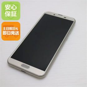 【中古】 超美品 SH-01L AQUOS sense2 シャンパンゴールド スマホ 本体 白ロム 中古 土日祝発送OK