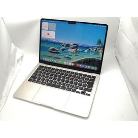 【中古】Apple MacBook Air 13インチ M3(CPU:8C/GPU:8C) 8GB/256GB スターライト MRXT3J/A (13インチ, M3, 2024)【大須2】保証期間１ヶ月【ランクB】