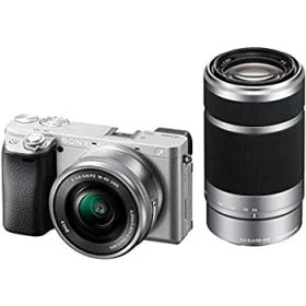 【中古】ソニー SONY ミラーレス一眼 α6400 ダブルズームレンズキット SELP1650 F3.5-5.6+SEL55210 F4.5-6.3 SEL5