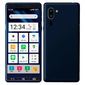 【SIMロック解除済】【ネットワーク利用制限▲】Softbank シンプルスマホ5 A001SH ネイビーブルー SHARP 当社3ヶ月間保証 中古 イオシス