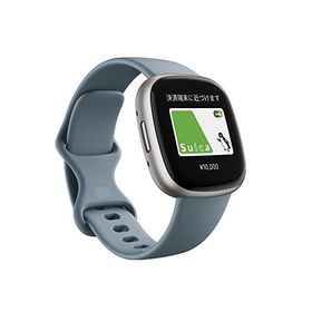 Fitbit Versa 4 スマートウォッチ[ウォーターフォールブルー/プラチナアルミニウム][ラッピング可] R-LOGI