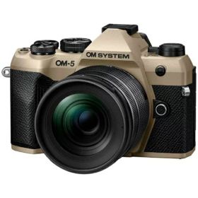 OMデジタルソリューションズ OM-5 Mark II 12-45mm F4.0 PRO レンズキット ミラーレス一眼カメラ IP53防水防塵対応 サンドベージュ