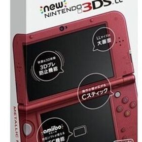 中古ニンテンドー3DSハード Newニンテンドー3DSLL本体 メタリックレッド