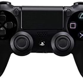 【中古】（非常に良い）ワイヤレスコントローラー (DUALSHOCK 4) ジェット・ブラック 【メーカー生産終了】