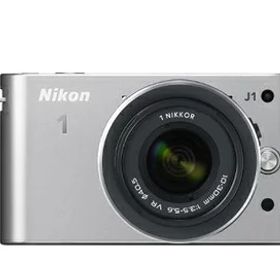【中古】 Nikon ミラーレス一眼カメラ Nikon 1 (ニコンワン) J1 (ジェイワン) 標準ズームレンズキット シルバーN1 J1HLK SL