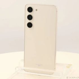 ソフマップ 〔中古品〕 Galaxy S23 256GB クリーム SCG19 au SIMフリー【344】