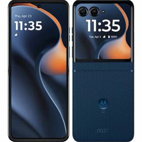 【中古】【安心保証】 motorola razr 60d M-51F[256G] docomo ジブラルタルシーネイビー