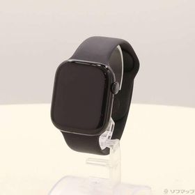 〔中古〕Apple(アップル) Apple Watch Series 10 GPS 42mm ジェットブラックアルミニウムケース ブラックスポーツバンド〔198-ud〕