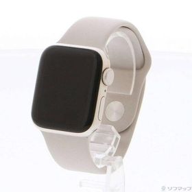 〔中古〕Apple(アップル) Apple Watch SE 第2世代 GPS 40mm スターライトアルミニウムケース スターライトスポーツバンド〔348-ud〕