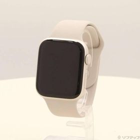 〔中古〕Apple(アップル) Apple Watch SE 第2世代 GPS 44mm スターライトアルミニウムケース スターライトスポーツバンド〔198-ud〕