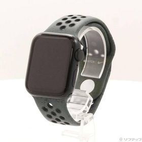 〔中古〕Apple(アップル) Apple Watch SE 第2世代 GPS 40mm ミッドナイトアルミニウムケース カーゴカーキNikeスポーツバンド〔198-ud〕