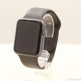 〔中古〕Apple(アップル) Apple Watch Series 3 GPS 42mm スペースグレイアルミニウムケース グレイスポーツバンド〔198-ud〕