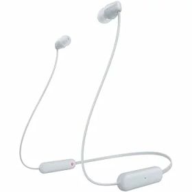 【中古】［状態良好］ソニー ワイヤレスイヤホン WI-C100:Bluetooth対応/25時間スタミナ/IPX4防滴/DSEE搭載 ホワイト WI-C100 WZ 小