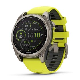 ガーミン fenix 8 Sapphire Dual Power 47mm Ti / Amp Yellow (Suica対応)スマートウォッチ 010-02906-51 返品種別A