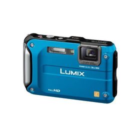 パナソニック デジタルカメラ LUMIX FT3 スプラッシュブルー DMC-FT3-A(中古品)