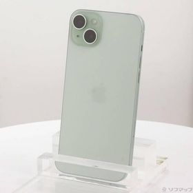 〔中古〕Apple(アップル) iPhone15 Plus 128GB グリーン MU0E3J／A SIMフリー〔262-ud〕