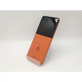 【中古】【赤ロム保証あり】MOTOROLA SoftBank 【SIMフリー】 motorola razr 50s スプリッツオレンジ 8GB 256GB A403MO【広島本通】保証期間1ヶ月【ランクC】