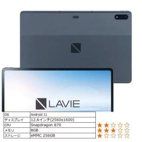 新品 アンドロイドタブレット NEC LAVIE T12 PC-T1295DAS 12.6型 Snapdragon 870 メモリ8GB ストレージ約256GB Wi-Fiモデル 指紋認証 顔認証 Android 11 Bluetooth5.2