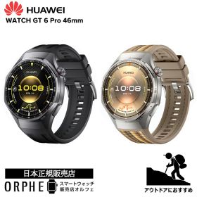 【マラソンP最大47倍】ファーウェイ HUAWEI WATCH GT 6 Pro 46mm ブラック ブラウン 21日間バッテリー スマートウォッチ 男女兼用 腕時計 心電図 サイクリング ゴルフ 登山 スノーボード ドアスポーツ iOS Android 対応