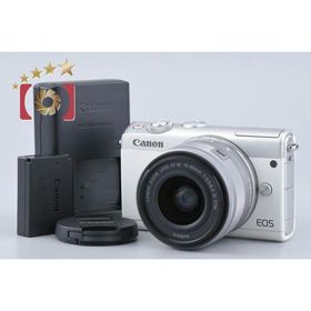 【中古】Canon キヤノン EOS M100 EF-M 15-45 IS STM レンズキット ホワイト