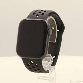 〔中古〕Apple(アップル) Apple Watch Series 6 Nike GPS 44mm スペースグレイアルミニウムケース アンスラサイト／ブラックNikeスポーツバンド〔349-ud〕